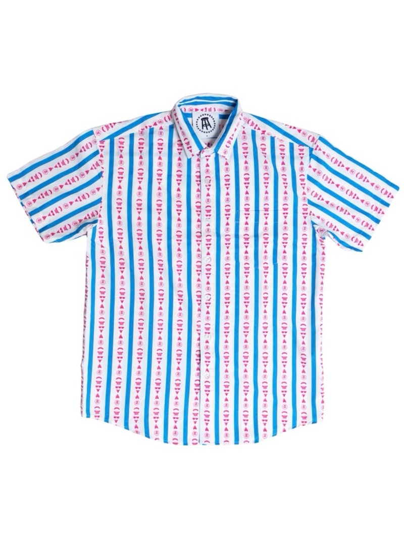 Bar Stool Sports Mens Golf Shirt Vanity Print L Leisurewear Stylish Party Shirt